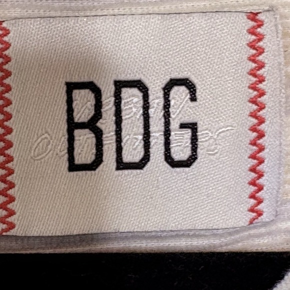 BDG Urban Outfitters Mens Large Button-Down Shirt Beige Stripe Long Sleeve - Picture 11 of 11